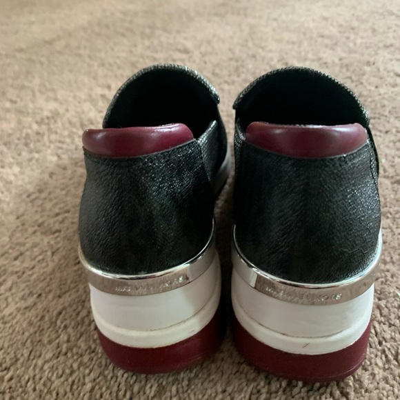 Michael Kors Silver Lurex Slip on Trainers - Picture 5 of 6